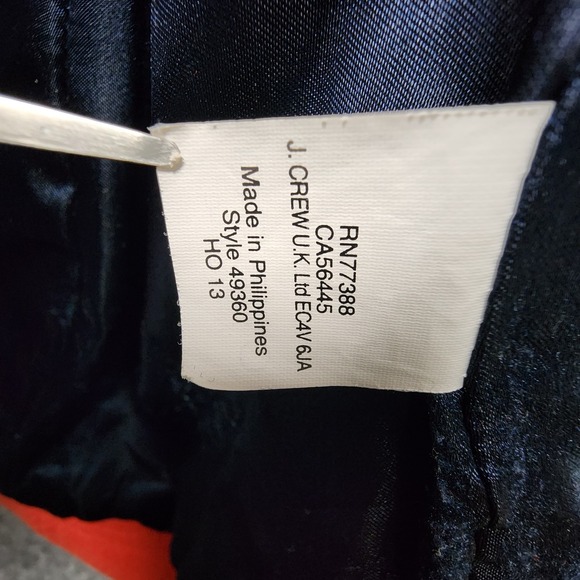 J. Crew Pea Coat Women 4 Red Stadium Cloth by Nello Gori Gold Buttons FLAWS READ - Picture 12 of 14